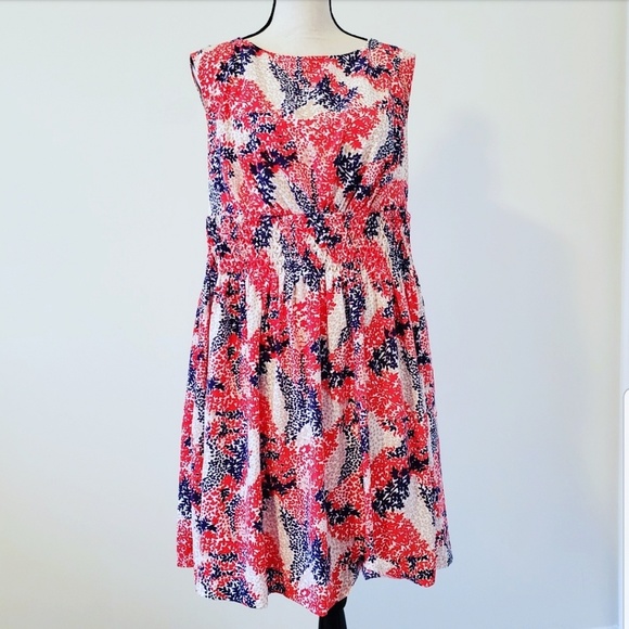 Jessica Simpson Dresses & Skirts - 🍉 Jessica Simpson Pink Blue Sun Dress 14 W